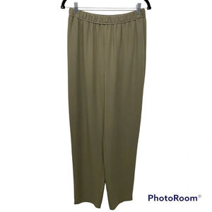 Shamask Sage Green Wool Pants size 2 with pockets pull on